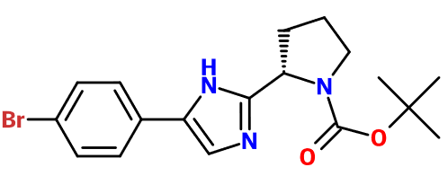 MC095937 N-Boc-(2S)-2-[5-(4-Br-Ph)-1H-imidazol-2-yl]pyrrolidine